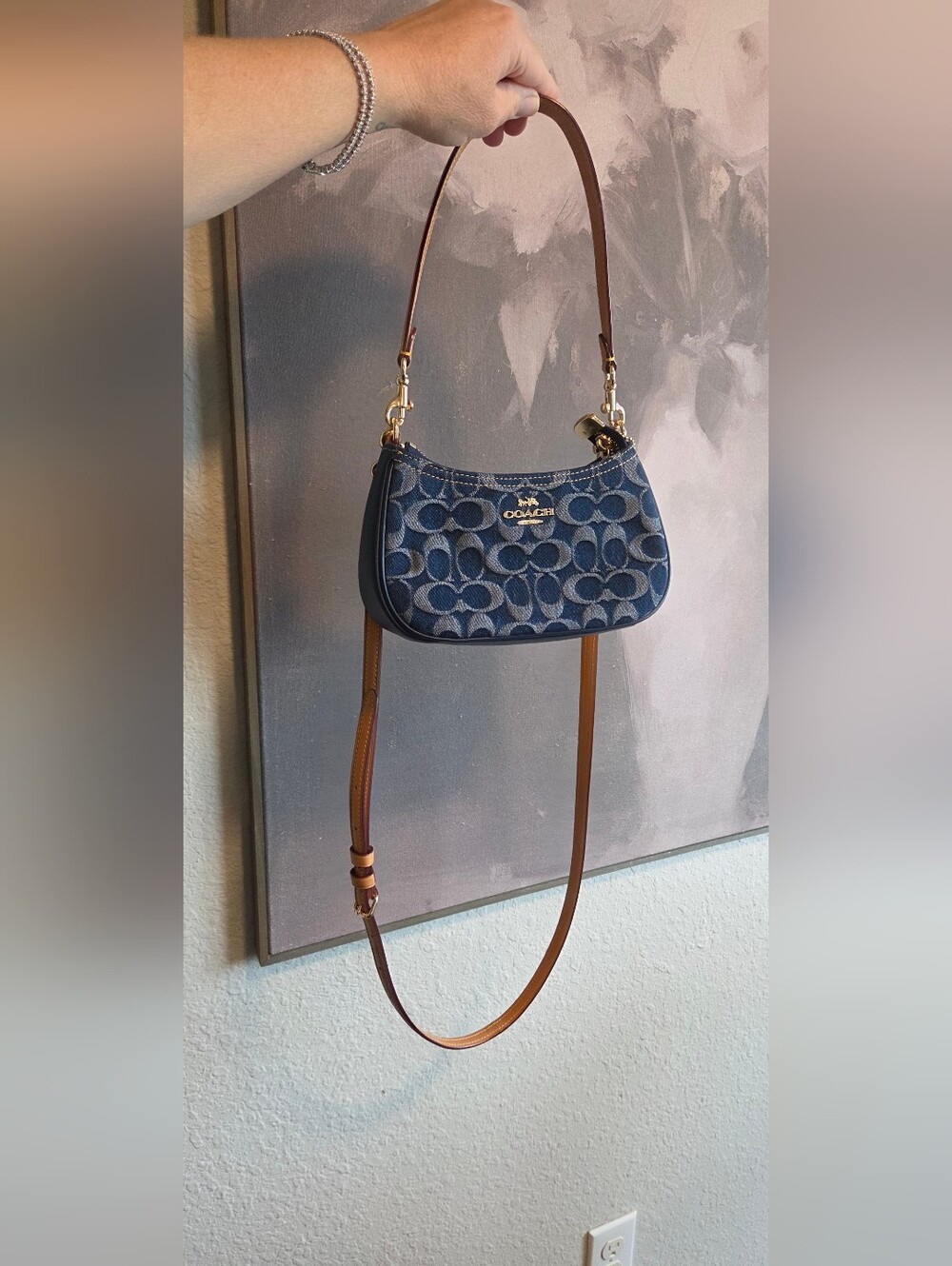 SOLD-Coach Mini Teri Denim NWT